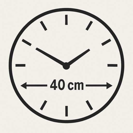 Orologio da parete onde terrene 40cm rotondo moderno multicolor